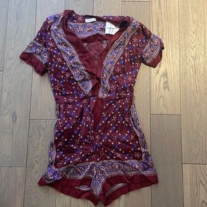 Sandro silk romper